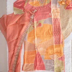 Crepe Silk Kurti V -neckline