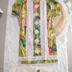 Pastel Floral Printed 3-Piece Suit