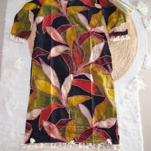 Premium Bold Leaf Print 3-Piece Suit